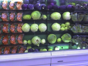 Giant Cabbage Enormous Cabbage at the Super Market